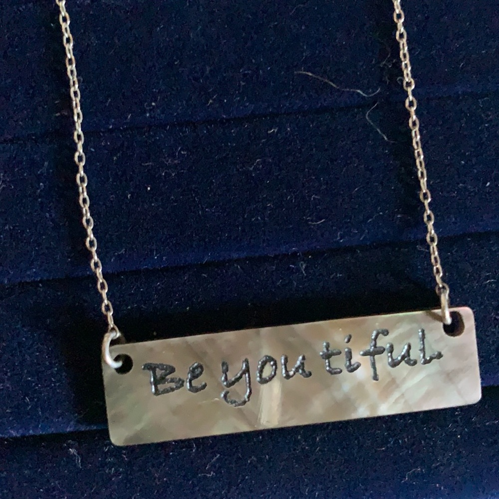 Mother of Pearl “Be You tiful” Necklace